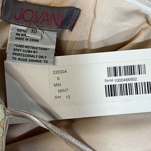 Jovani Lace Sequin Removable Straps cocktail dress - Picture 5 of 5